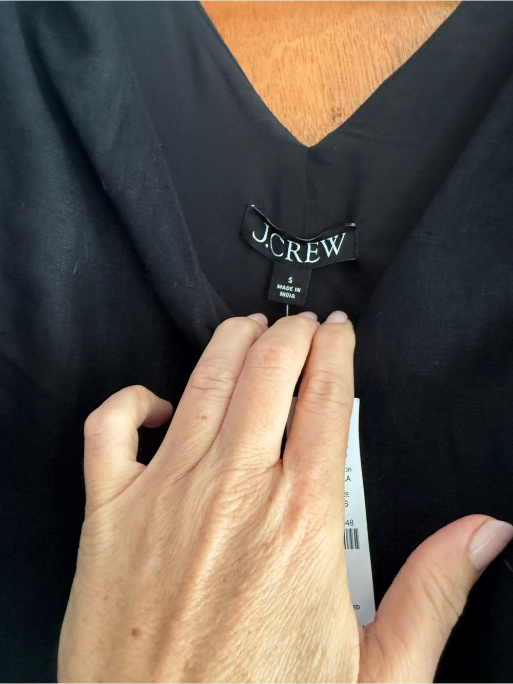 J. Crew Black Maxine Linen Dress - Picture 3 of 4